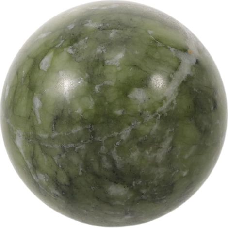 Sphère de Cristal Poli en Jade Vert Naturel 5 Cm pour Décoration Raffinée, Entretien Facile, pour Étagères et Attirer la Richesse Feng Shui (1/5)