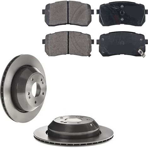 KIT FRENI POSTERIORI compatibile con KIA SORENTO III (UM) - DISCHI + PASTIGLIE OEM: FDB4114 / 18698 /SOSTITUZIONE DIRETTA/BASSA POLVERE/SILENZIOSO (1/5)