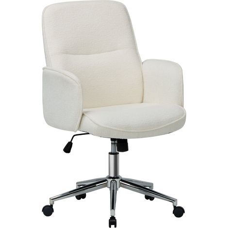 SMARTUE Silla de oficina ergonómica – Respaldo alto tipo concha, altura ajustable – Beige