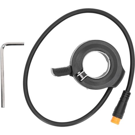 Accélérateur à Pression pour Vélo Électrique, Poignée d'Accélérateur Doigt avec Connecteur Étanche pour Kit Batterie Lithium Modifié VTT (1/5)