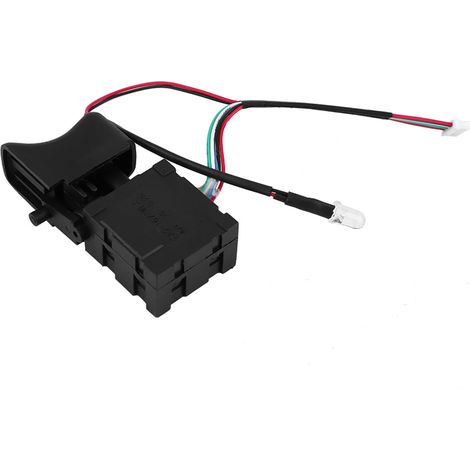 Drehzahlverstellbarer Auslöseschalter für elektrische Bohrmaschinen, schwarz (1/5)