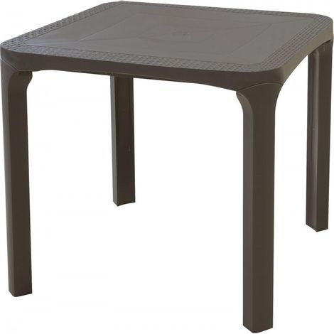 TAVOLO OLE' RATTAN 80X80 GRANDSOLEIL Colore: Moka
