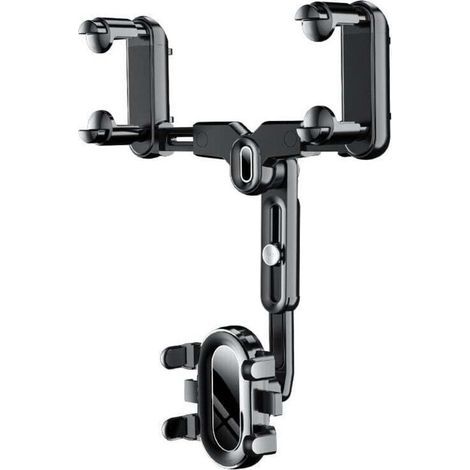 Support de téléphone de rétroviseur de voiture 360 Support de navigation rotatif pour auto (1/5)