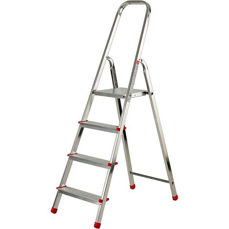SCALA PER USO DOMESTICO 5 gradini - altezza cm. 99 (pedana) / 161 (totale)