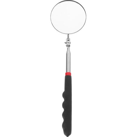 Miroir D'inspection Télescopique Miroir Pivotant Rond en Plastique pour Véhicule Longueur Ajustable pour Réparation Automobile et Contrôle Mécanique (1/5)