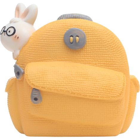 Mochila de dibujos animados, maceta con suculentas, decoración creativa para balcón, planta en maceta