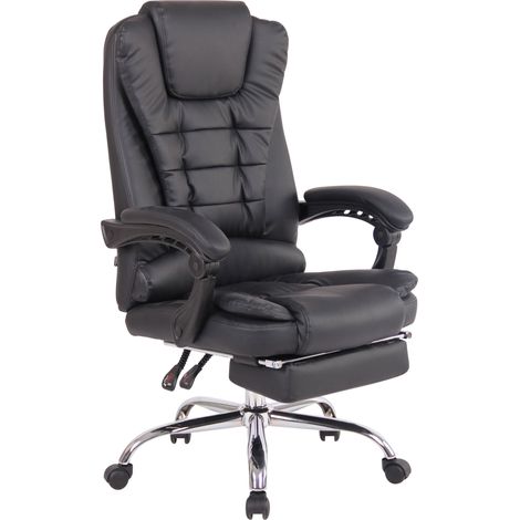 Chaise de bureau Oxygen Noir Similicuir (1/5)