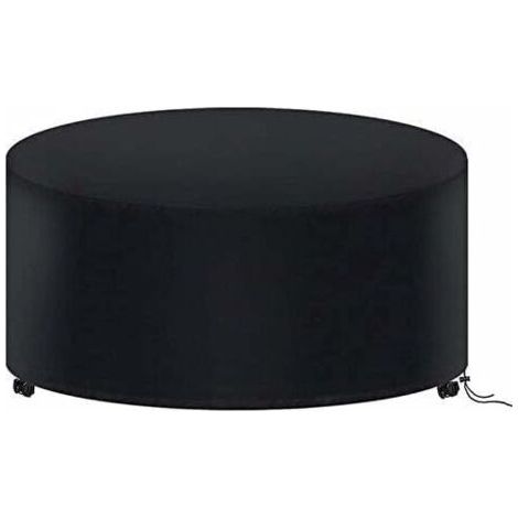 Round Garden Table Cover 180 x 90 cm, Waterproof Garden Furniture Cover, 210D Oxford Outdoor Round Table Cover (1/4)