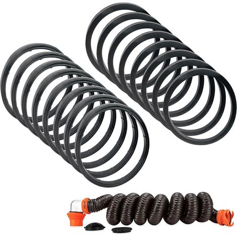 Lot de 16 joints de rechange pour tuyau d'égout RV – Équivalent à 39834 – Joints en caoutchouc pour Camco RhinoFLEX/Revolution/Easy-Slip (1/5)
