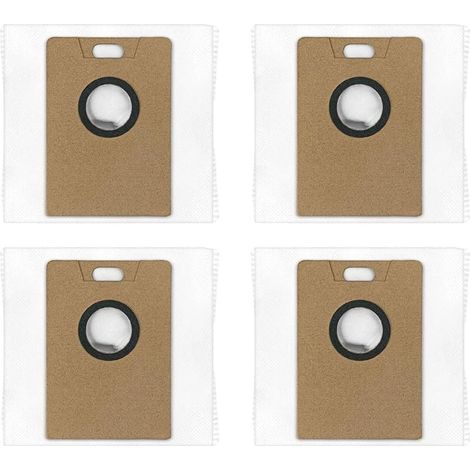 Paquete de 4 bolsas para aspiradora robot Narwal Freo S, bolsas de repuesto con filtro derretido, bolsas para depósito de aspiradora automático de 3,5 L para la aspiradora Narwal Freo S, higiénicas. (1/5)
