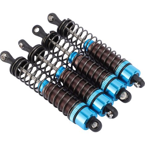 Amortisseur hydraulique RC à l'échelle 1/10, 95 mm, en alliage d'aluminium haute résistance, bleu (1/5)