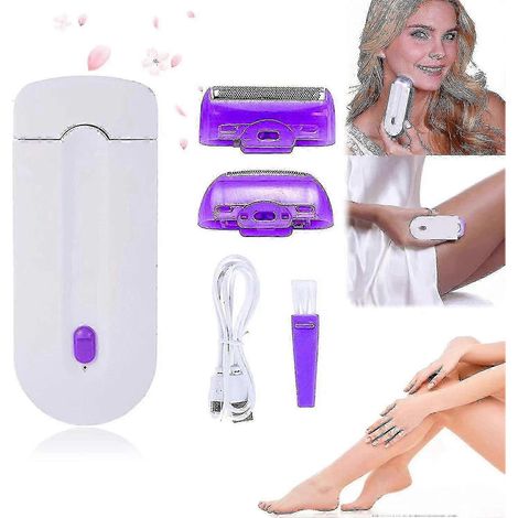 Épilateur laser Smooth Hair Eraser - Épilation douce et soyeuse, outil d'épilation indolore, appareil d'épilation laser rechargeable (compatible UE) (1/5)