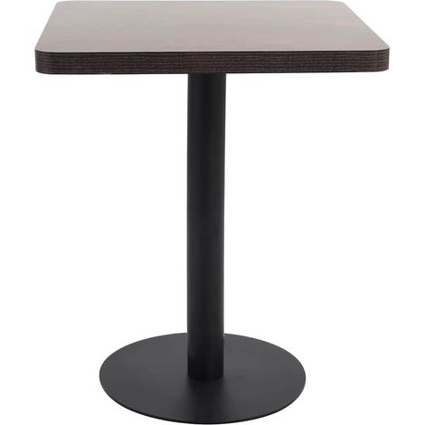 Maison Exclusive - Tavolo da Bistrot Marrone Scuro 60x60 cm in MDF (1/5)