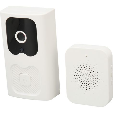 Sonnette vidéo bidirectionnelle avec audio, vision nocturne et détection de mouvement, rechargeable pour la maison (1/5)