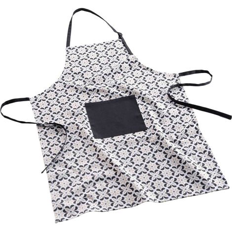 Tablier de Cuisine Avec Poche "Solaris" 84cm Noir (1/3)