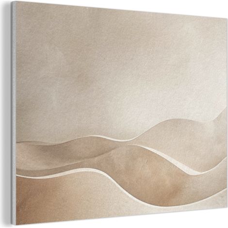 CUADRO ACÚSTICO Beige - Naturaleza - Abstracto - Moderno Adornos Pared 80x60