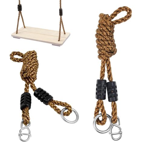 Cordes Balancoire Réglables, 2 Pièces Cordes Extension Balançoire Exterieur pour Balançoire 110-190 cm avec Suspension, pour Hamacs, Camping, Balançoires (1/5)