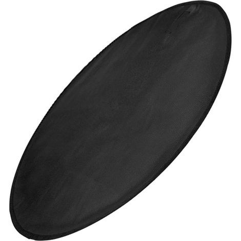 Tapis De Barbecue Rond Ignifuge 30 Pouces Noir pour Jardin Et Camping - (1/5)