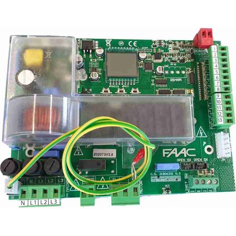 FAAC E844 3PH 202073 EX 844T 790862 Scheda Centrale Quadro Comando Elettronica 400v Ricambio (1/2)