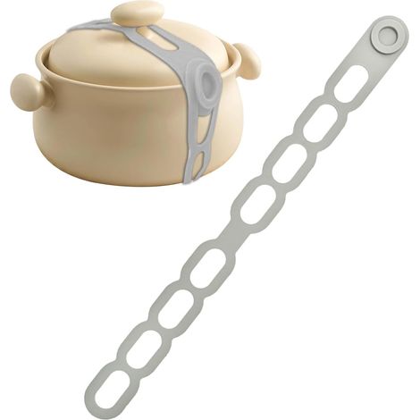 Cinghia per coperchio in silicone con chiusura di sicurezza elastica (1/5)