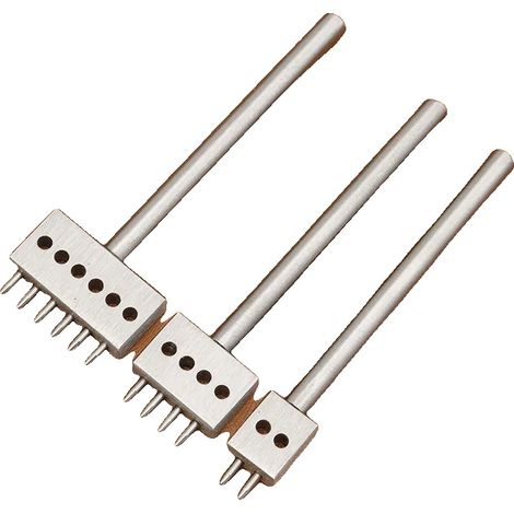 Lederlocher-Werkzeugsatz, Stahlkonstruktion, vielseitig für DIY-Projekte, 6mm Silber (1/2)
