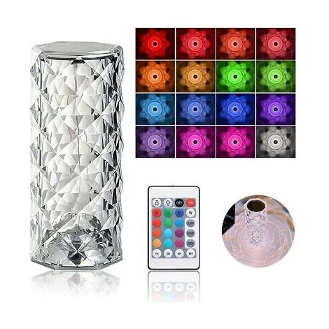 Lampada da tavolo led RGB ricaricabile Touch per ristoranti bar hotel Art.86119 (1/3)