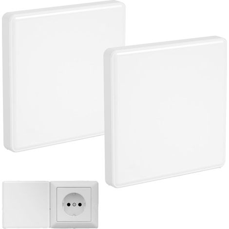 2 Cache Prise Electrique, 8,6 X 8,6 Cm Cache Prise, Pour Prises Ou Interrupteurs Non Utilisés Cache Interrupteur Mural (1/5)