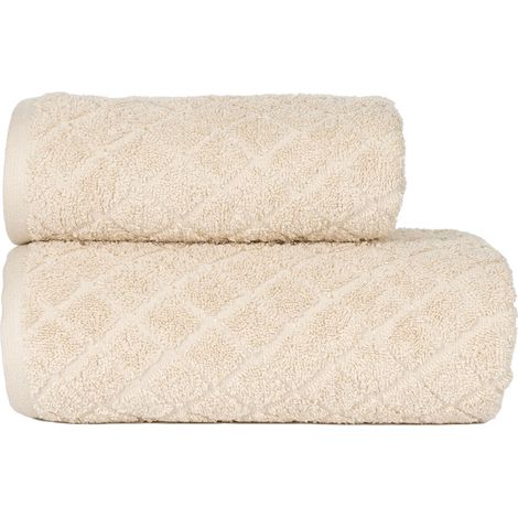 Oliwier - Frotteehandtuch - 70x140 cm - Hellbeige (1/3)