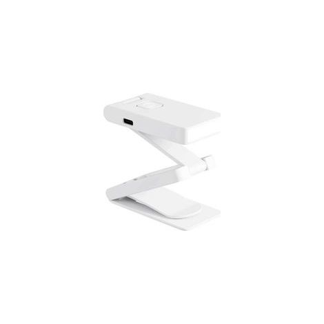 Mini lampe de bureau LED pliable, lampe de table, ABS, blanc (1/5)