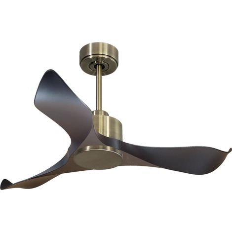 Modulo Low Profile Regular - un ventilateur pour plafond bas , DC 132 cm Chrome pales bois clair Lumière Dimmable 20 à 40 m² (1/5)