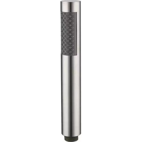 Water-saving shower head in 304 stainless steel, high-pressure hand shower, brushed (1/5)