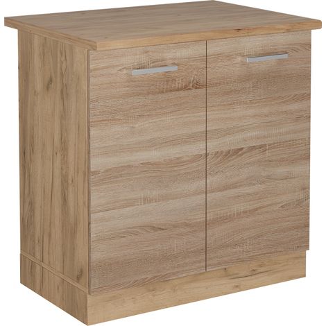 Mobile lavello cucina R-Line, Sonoma, 80 cm , PL Rovere, Vicco