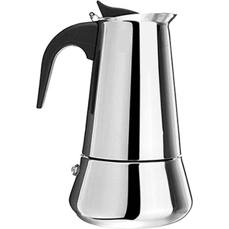 Percolateur Cafetière - Acier Inoxydable 304 - Pour Café Expresso Mocha Latte - Usage Plaque Chauffante - 6 Tasses (1/5)