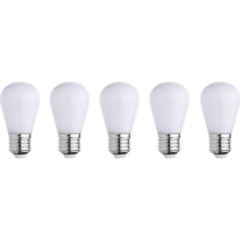 5er Pack Weiße Led Lampen PARTY BULB e27