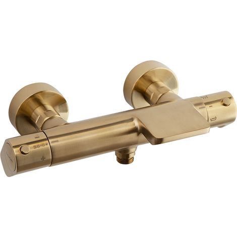 Mitigeur thermostatique bain-douche ALEXIA Or Brossé - 363901SOC (1/3)