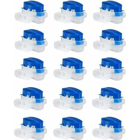 [JAMAIS UTILISÉ]Lot de 15 connecteurs de fil étanches 3 trous sertis connecteurs de fil électrique connecteurs de tondeuse à gazon remplis de gel, 314 connecteurs de fil parfaits pour le jardin et l'e (1/4)