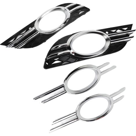 2 pièces de garniture de grille de phare antibrouillard avant 2118850922 de remplacement pour E320 E350 E550 2007‑2009 (1/5)