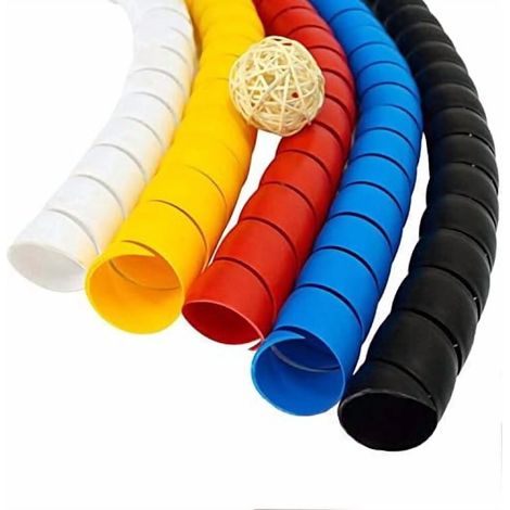 Protecteur de câble pour animaux 32,8FT 5 pièces gaine spiralée anti-morsure pour chien chat sécurité des animaux (1/5)