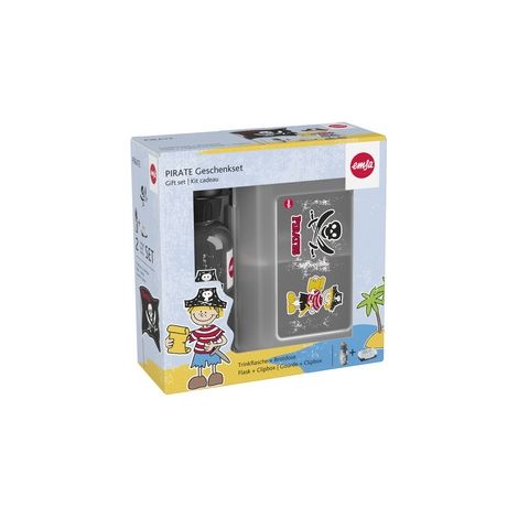 EMSA 518138 TRITAN MONSTRE BOÎTE À LUNCH AVEC GOURDE TRITAN MULTICOLORE