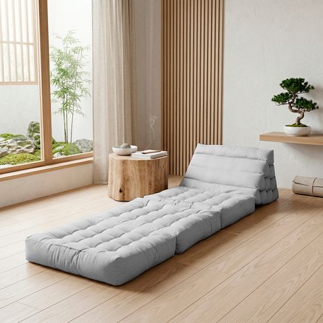 SACASA - Matelas de sol modulaire gris clair en polyuréthane - 1 place (1/5)