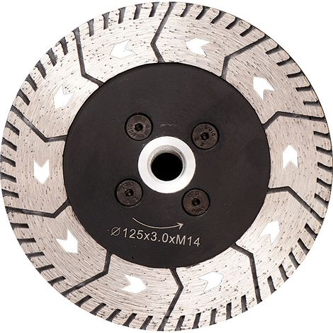 Disque Diamant 125MM Lame de Scie Double Lame pour Couper et Moudre Béton Marbre Granit