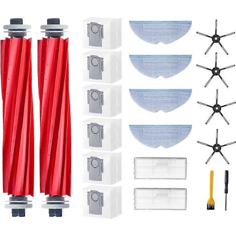 Filtre pour aspirateur brosse pour aspirateur Filtre de brosse pour aspirateur filtre de Roborock S7 MaxV Ultra/S7 Pro Max Ultra Robot Aspirateur Main Side Brosse HEPA Filtre Serpillière Cloth (1/5)