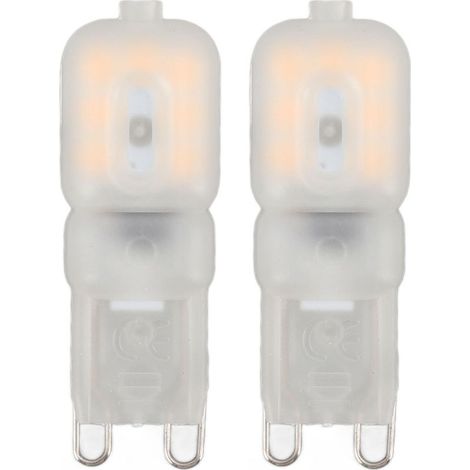 Ampoules LED G9 professionnelles, 14LED, haute luminosité, 270lm, lumière de remplacement à intensité variable, 3W, 220V, 2 pièces (1/5)