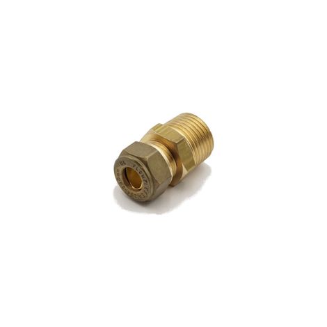 PrimaPlus Brass Compression Adaptor 10mm x 1/2" Male Taper