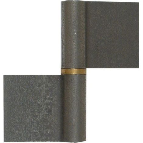 Paumelle De Grille Acier Brut, H.80 X L.80 X P.15 Mm