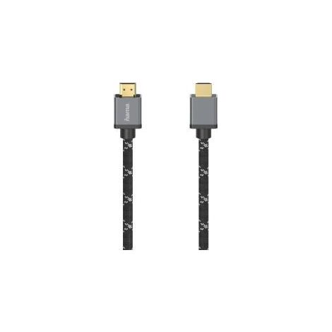 Hama 00205239 cable HDMI 2 m HDMI tipo A (Estándar) Negro, Gris