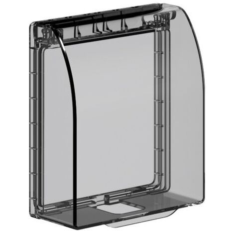 Boîtier étanche Plastique Interrupteur Mural - Dissimulé Cache-Boîte Eau Couvercle Prise pour Courant Boîte Protection Anti-éclaboussures Universel Prises Salle Bain Accessoire Cuisine(Transpar (1/3)