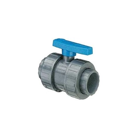 Plasson – Vanne PVC pression Ø20mm – Fixation coller – Pour circuits d'eau – Résistante aux fuites – Utilisation intérieure/extérieure