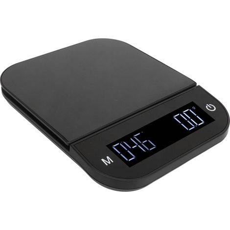 Balance à café numérique étanche, haute précision (0,1 g), mini balance de cuisine portable avec minuterie (5 kg), utilisable manuellement et automatiquement.