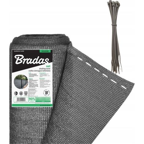 Rete ombreggiante con copertura del 90% per recinzione e balcone, 1,2x10 m, grigio/antracite (1/4)